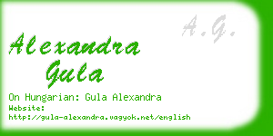 alexandra gula business card